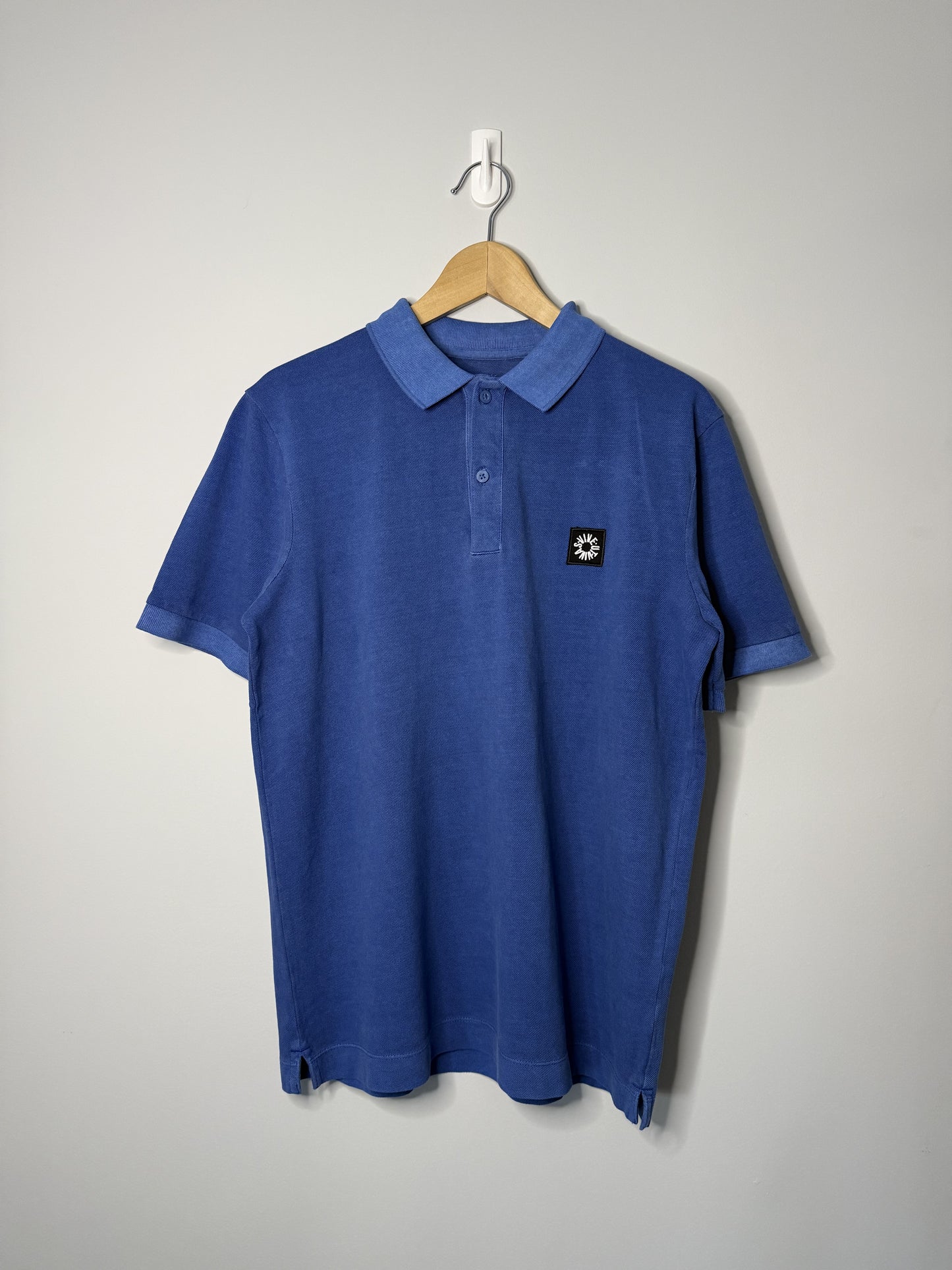 Garment Dyed Polo Shirt - Blue