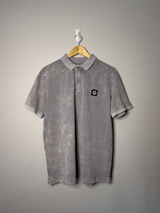 Garment Dyed Polo Shirt - Grey