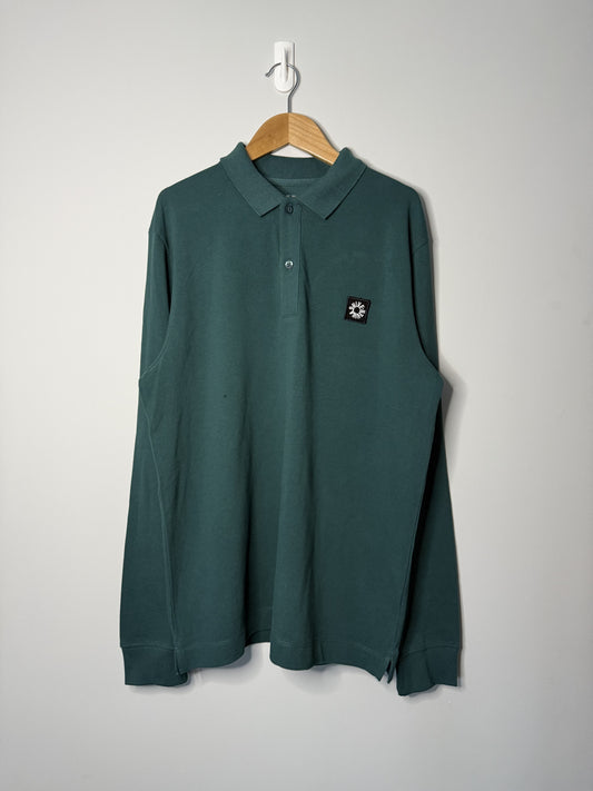 Long Sleeve Polo Shirt - Green