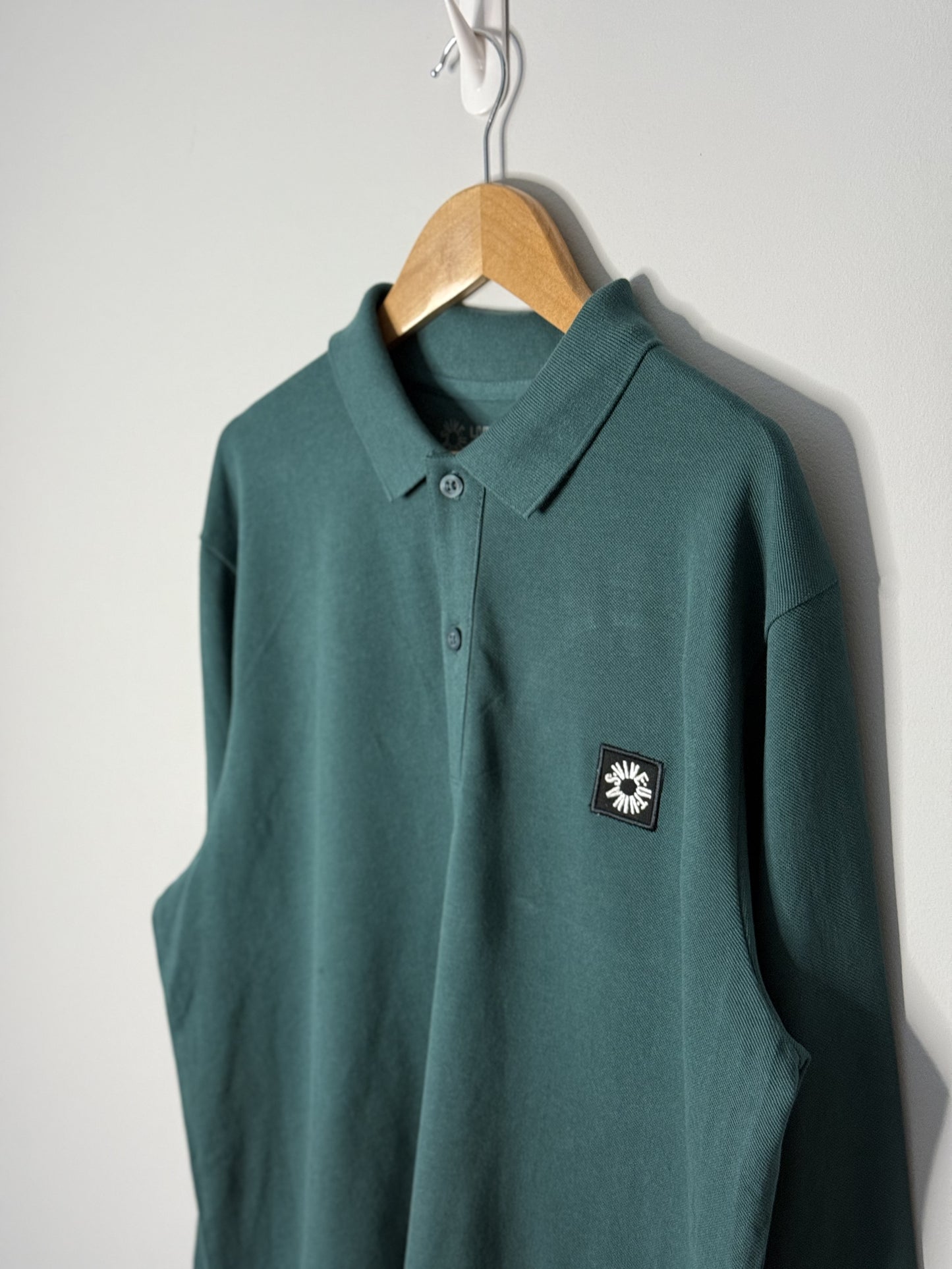 Long Sleeve Polo Shirt - Green