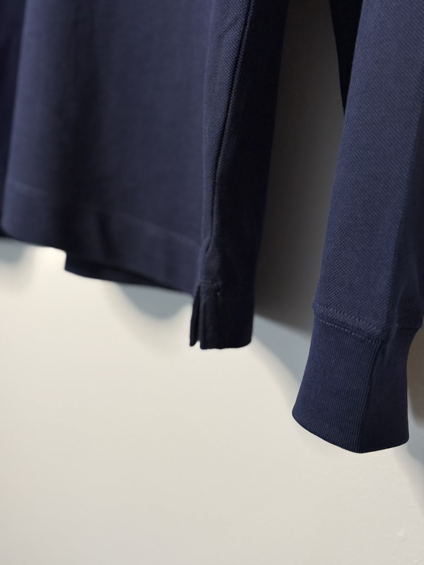 Long Sleeve Polo Shirt - Navy