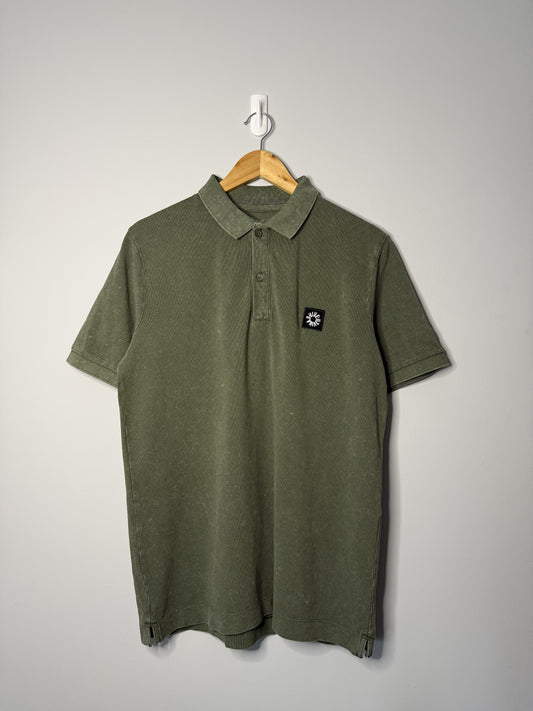 Garment Dyed Polo Shirt - Moss