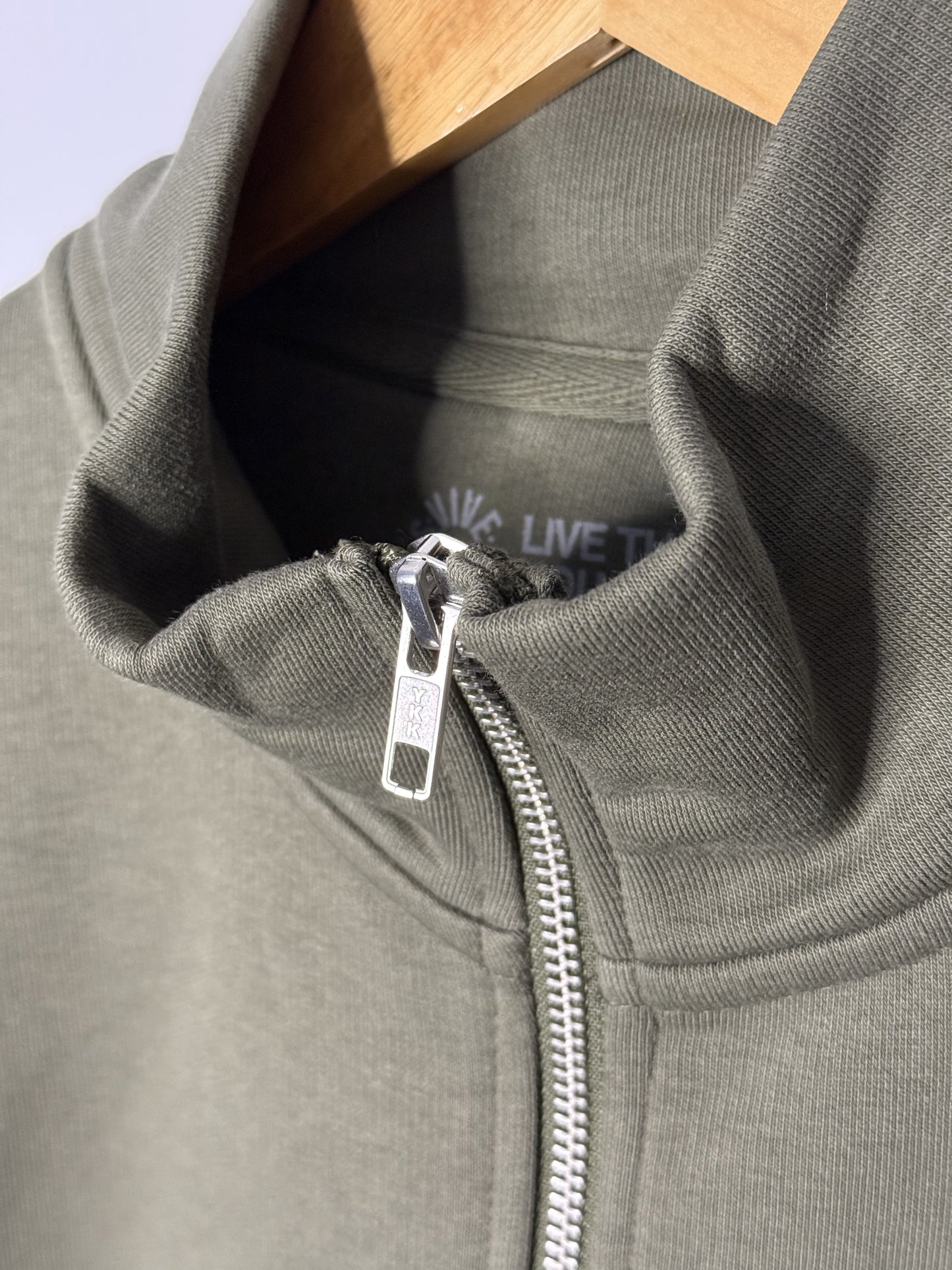 1/4 Zip Sweatshirt - Khaki