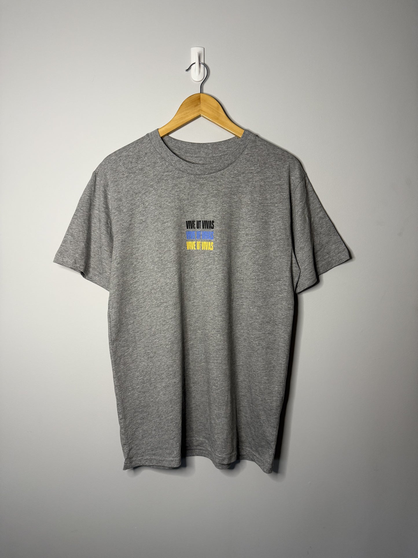 Union Stacked T-Shirt - Heather Grey