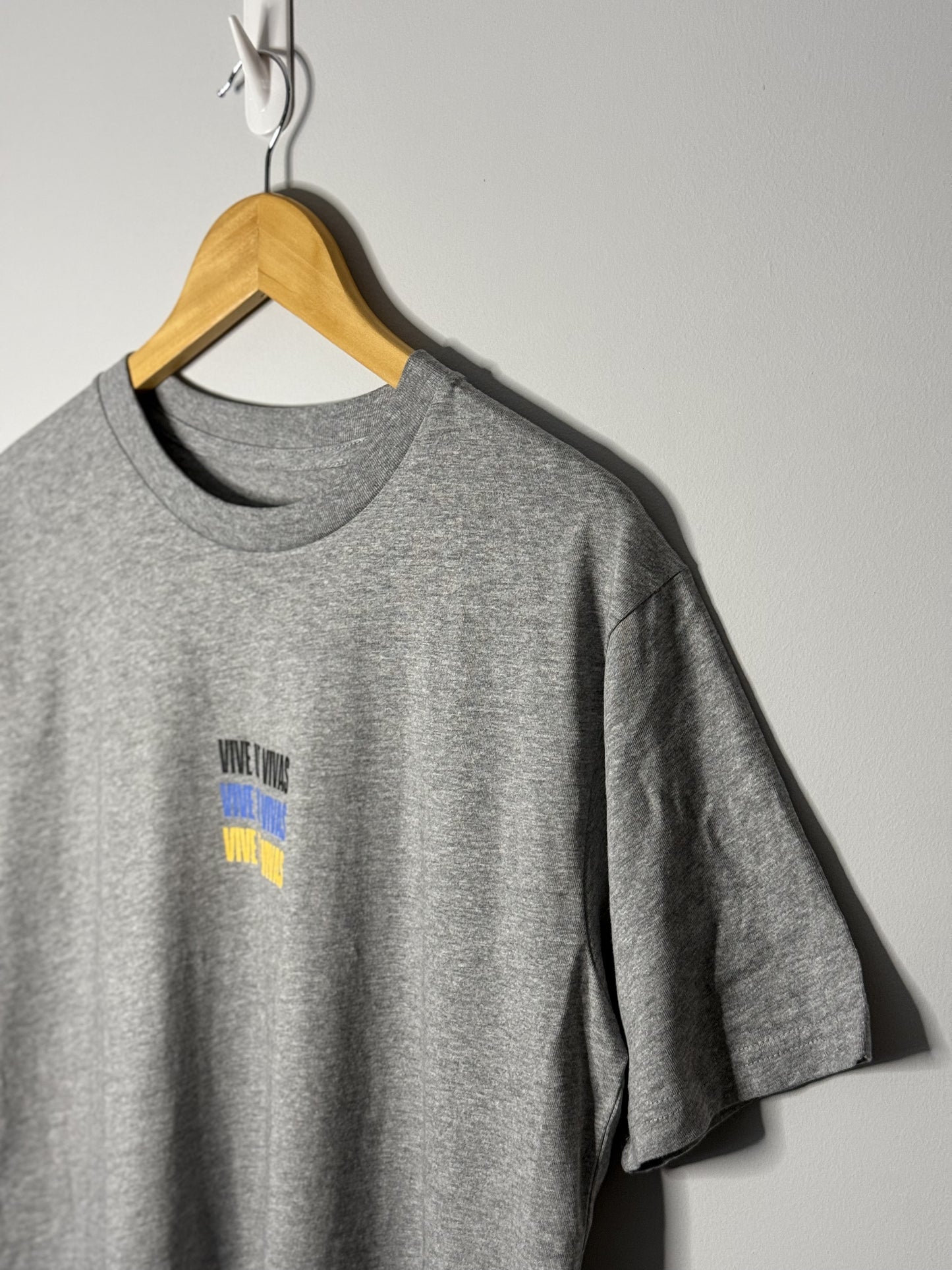 Union Stacked T-Shirt - Heather Grey