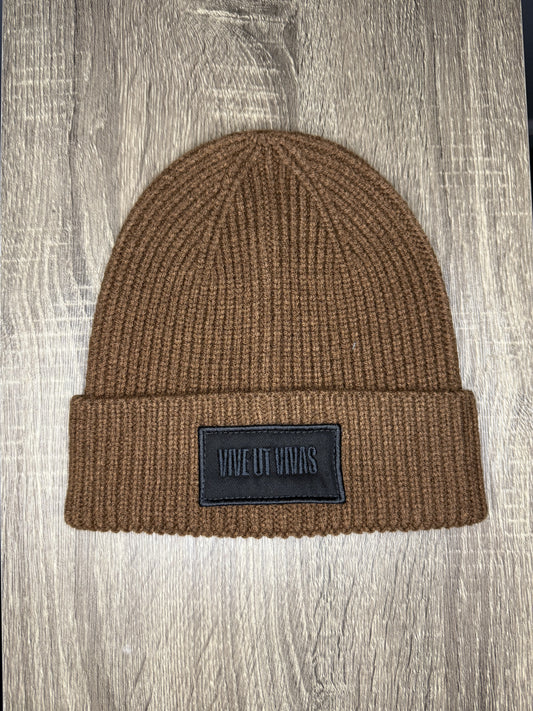 Union Rib Beanie - Brown