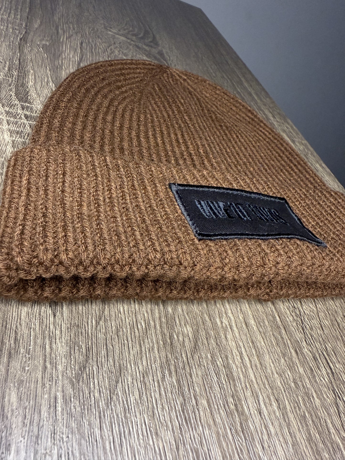 Union Rib Beanie - Brown