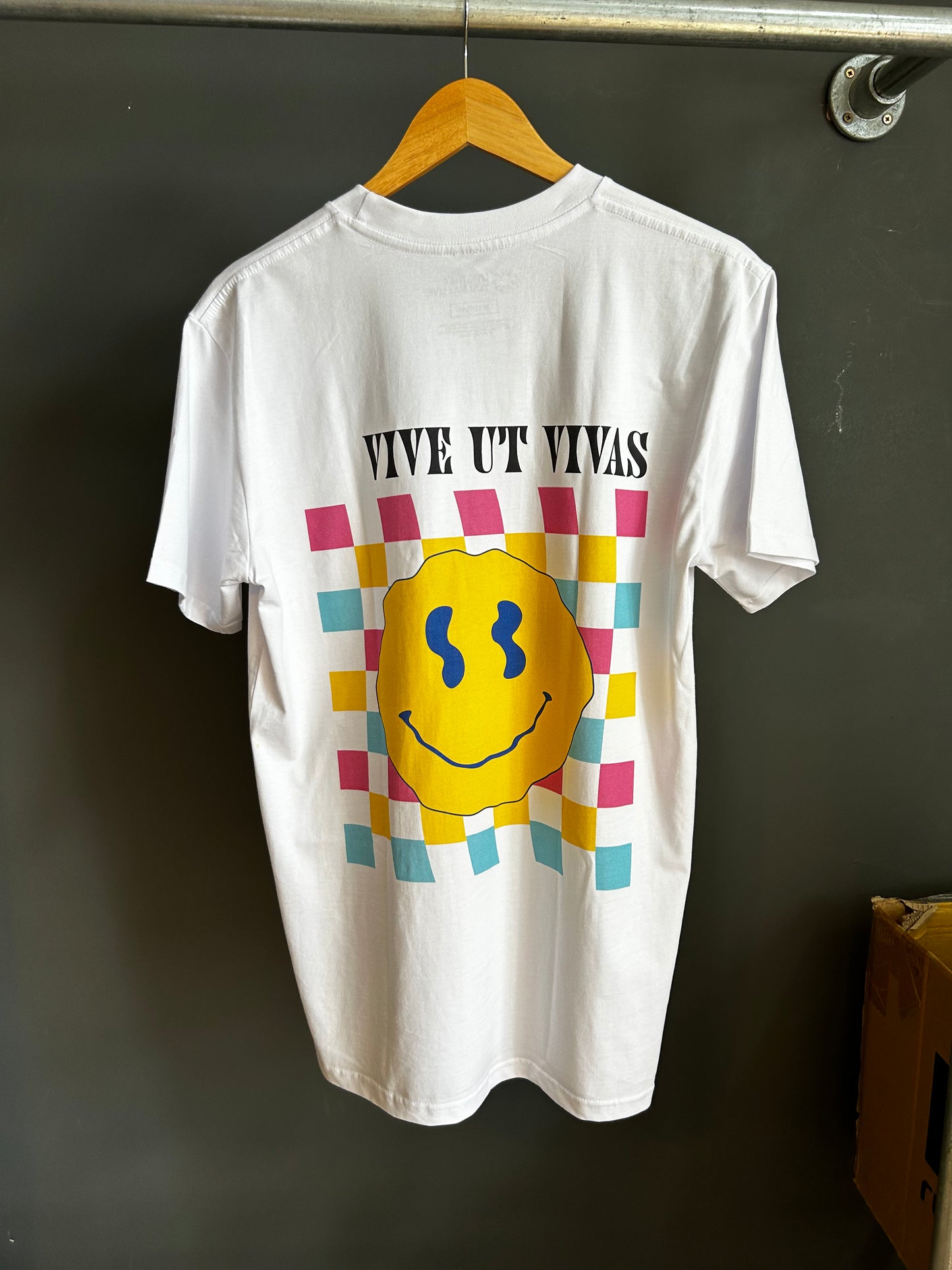 Smiley Tripper  T-Shirt - White