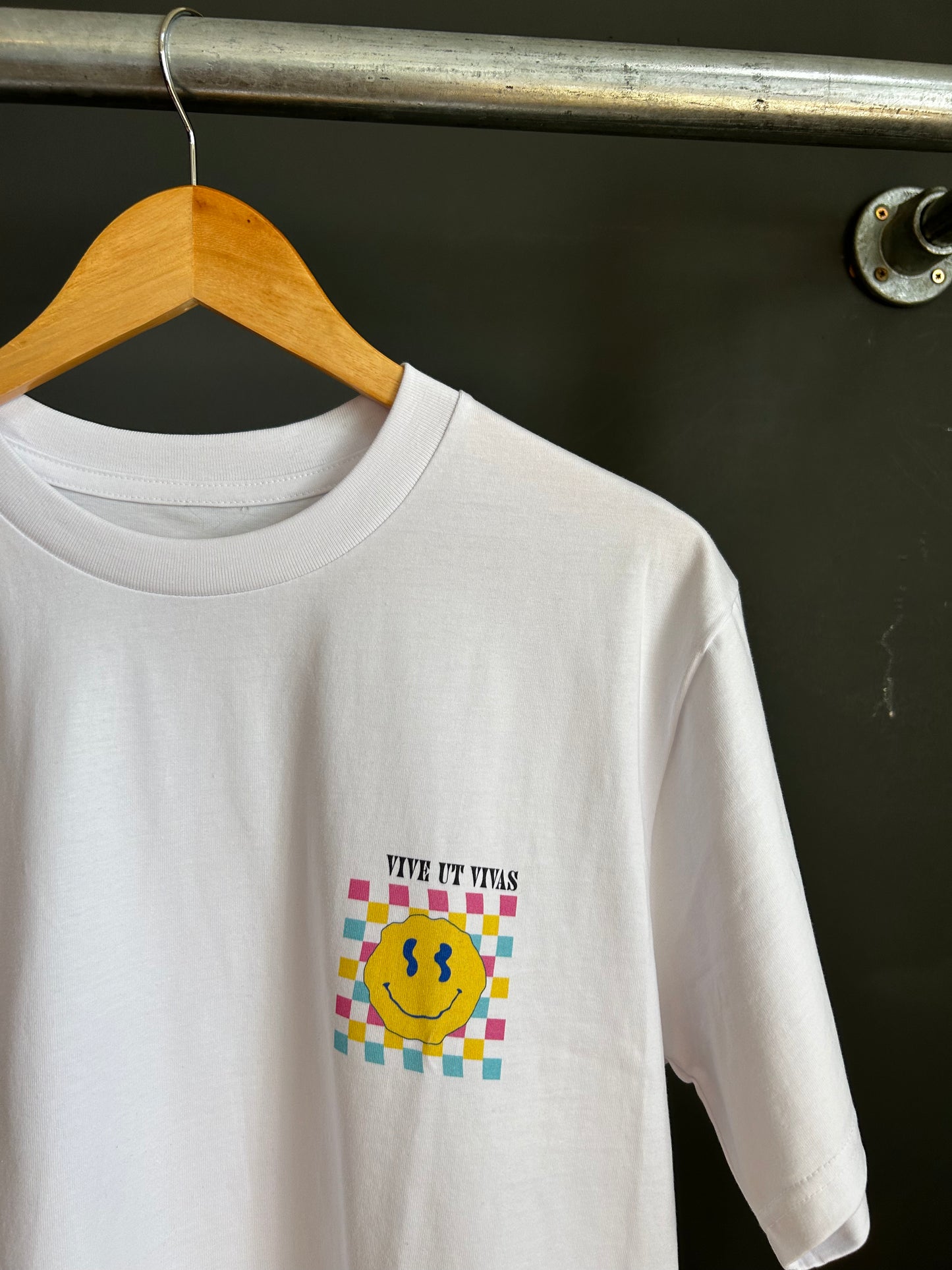 Smiley Tripper  T-Shirt - White